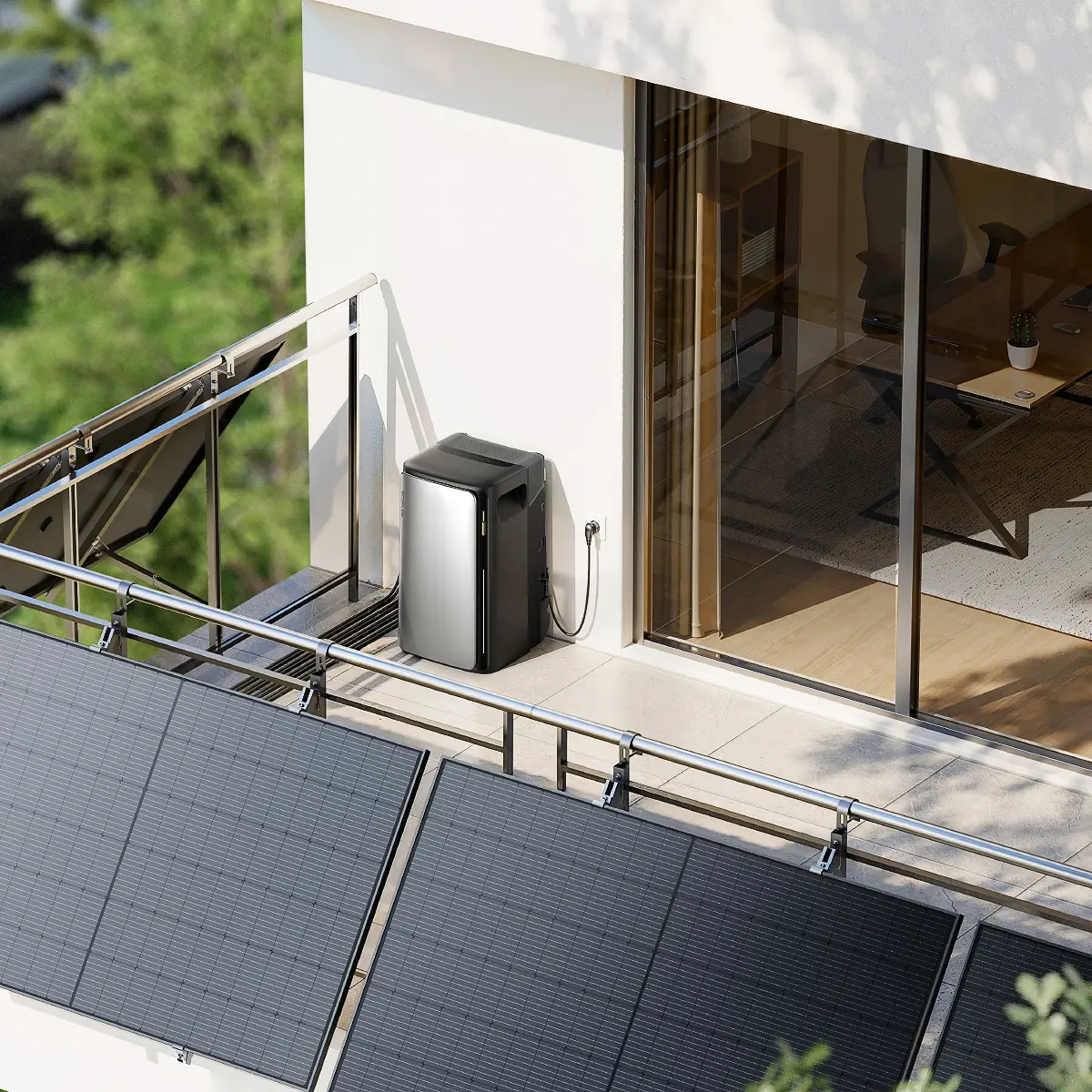 Anwendungsbeispiel: EcoFlow STREAM Ultra als zentrales Element eines Balkon-Solarsystems